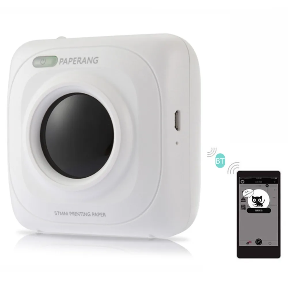

PAPERANG P1 Portable Bluetooth4.0 Printer Mini Thermal Photo Printer For Mobile Phone Pocket Printer For iOS Android 1000 mAh