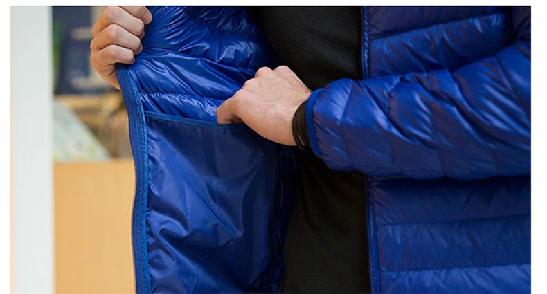 Новая осенне-зимняя мужская теплая куртка Модные ультралегкие мужские пуховые пальто больших размеров повседневные мешковатые парки мужские стеганые пальто CYL