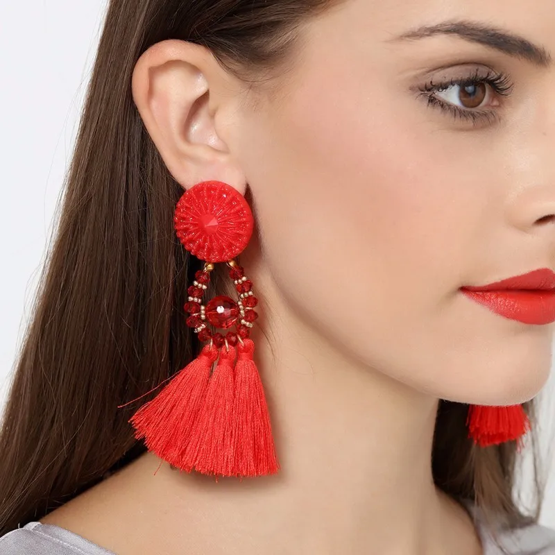 Fashion Long Tassel EarringsDrop Earrings AliExpress