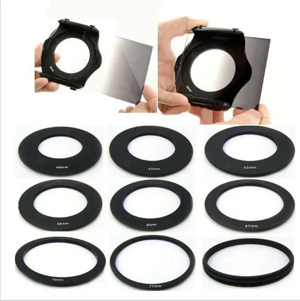 New Camera Lens Ring Adapter Step up ring 49mm 52mm 55mm 58mm 62mm 67mm