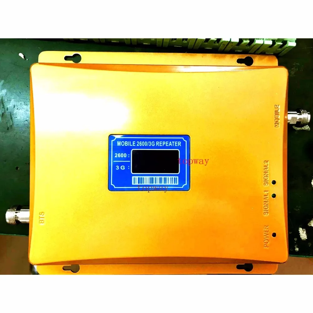 

mobile phone signal booster 2100/2600mhz dual band signal repeater, 3g signal amplifier 4g signal booster with LCD