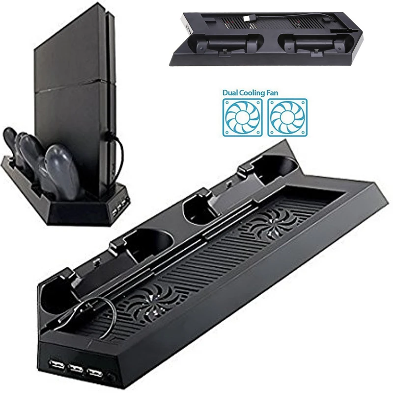 Вертикальная подставка для PS4 Slim корпуса базовый держатель Playstation 4 охлаждающий