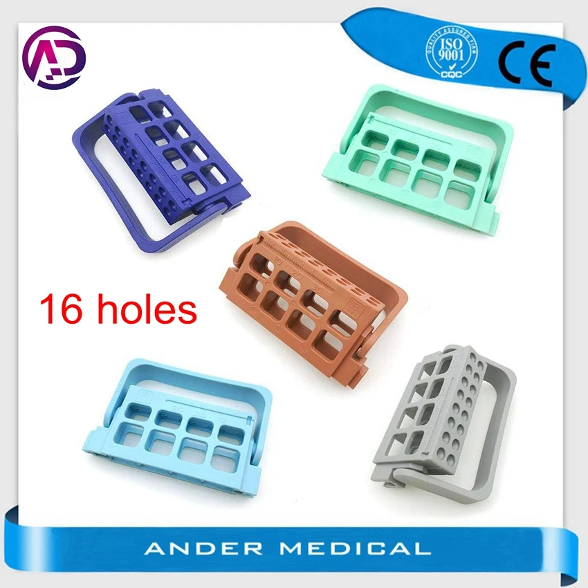 

16 Holes Endo Dispenser Endodontic File Drill Stand Holder Autoclavable Dental Lab Instrument For High Speed Bur Handpiece