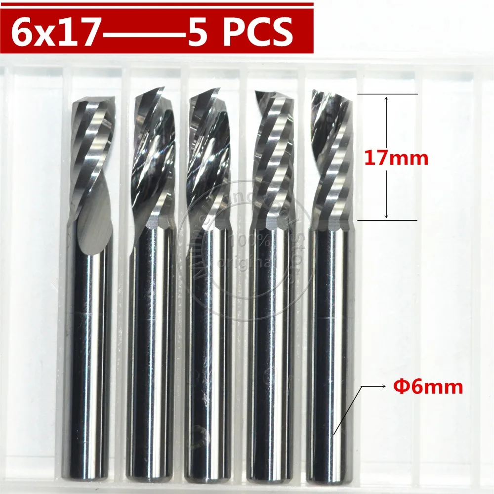

6mm*17mm,Freeshipping,CNC wood tools,carbide End Mill,woodworking insert router bit,Tungsten milling cutter,MDF,PVC,Acrylic