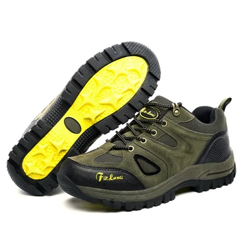 

2019 Hot Men Women Outdoor Hiking Shoes Plus/Big Size 36~48 Brown/Army Green/Gray Colors Wearable Mountain Climbing Sneakers