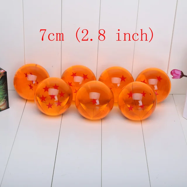 Special Price Dragon ball Z star crystal ball 1piece Big Size DIN: 7CM retail package can choose star Special Price Dragon ball Z star crystal ball 1piece Big Size DIN: 7CM retail package can choose star