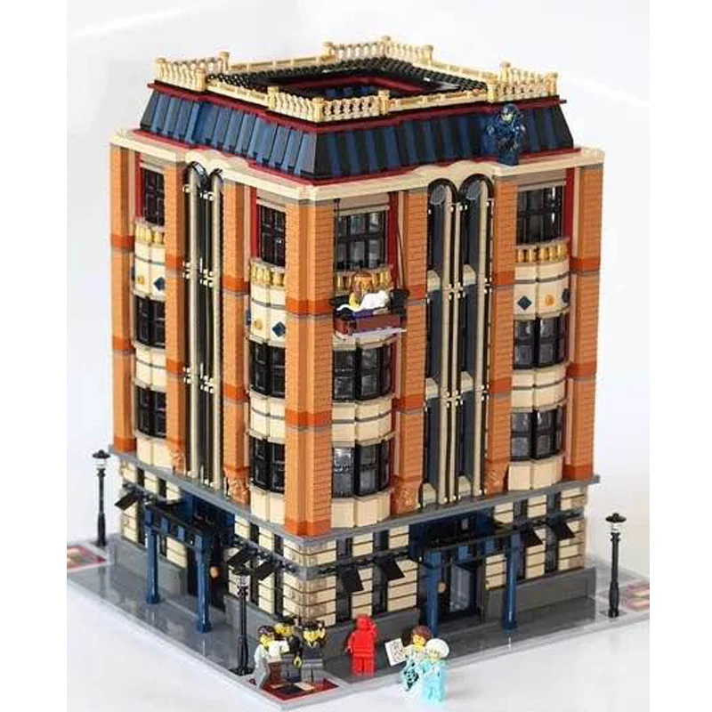 

2017 DHL Modular MOC 15016 7968Pcs The Apple University Set Model Building Kits Set Blocks Brick Toy