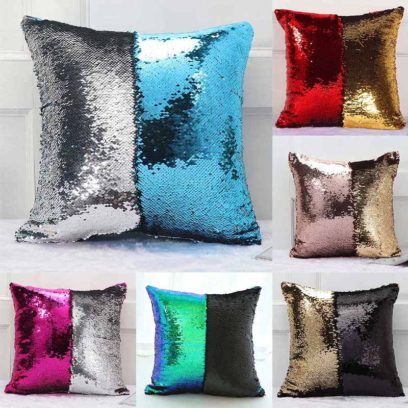 

Paillette Almohada Accessories Kussensloop Home Hotel Pillowcases Western Style Pillow Cover Home Textile 40*40cm