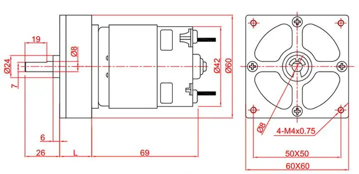 775 DC мотор-редуктор 12V 24V Миниатюрный мотор 35 Вт высокий крутящий момент электродвигатель постоянного тока