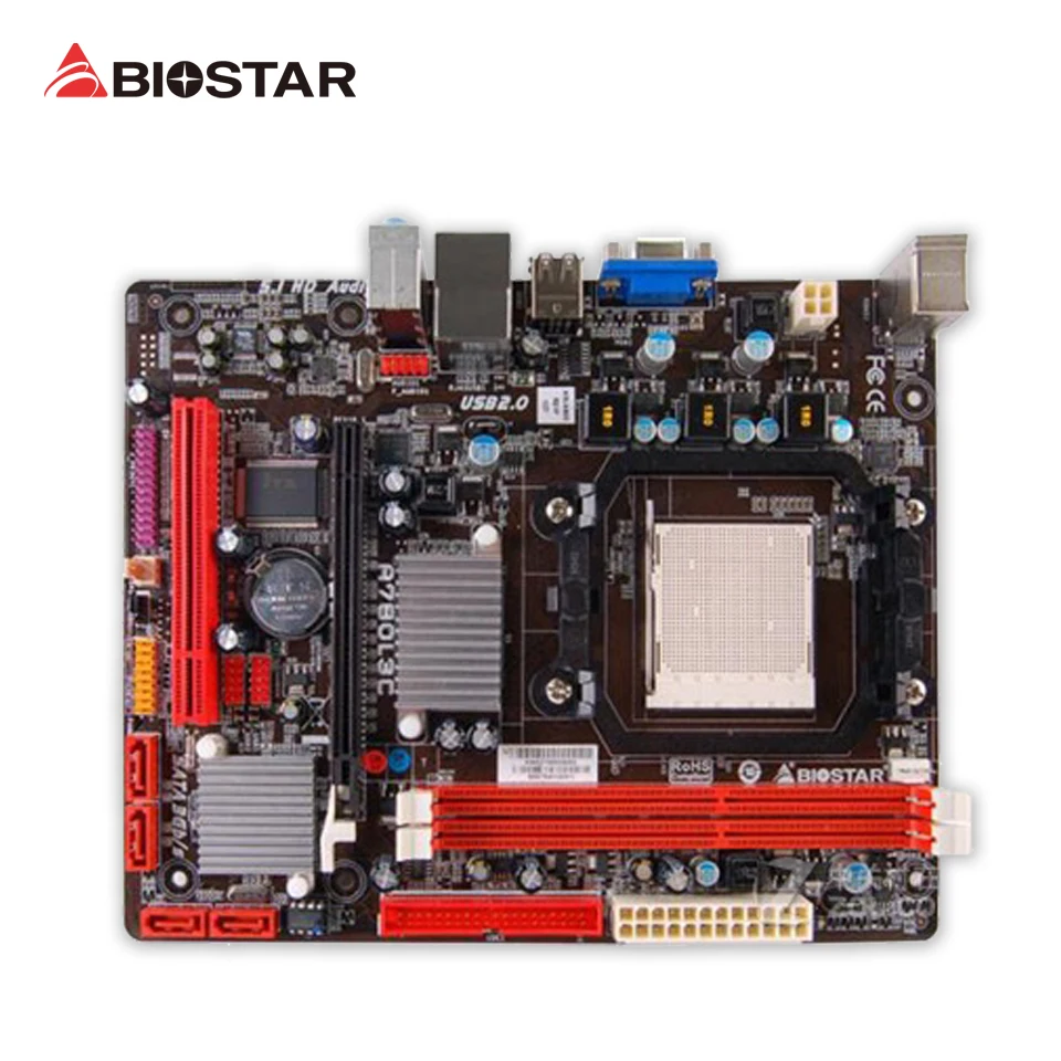 

BIOSTAR A780L3C Desktop Motherboard 760G Socket AM3 DDR3 16G SATA2 USB2.0 Micro ATX