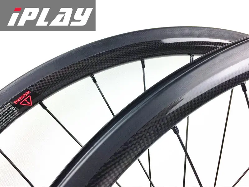 IPLAY fixed gear Карбон колеса 38 мм tubuless карбоновые колеса с фокусным расстоянием 25 мм ширина фиксированная зубчатая передача 38 бескамерная автомобильная шина для ступиц колес самоката, 23 мм ширина