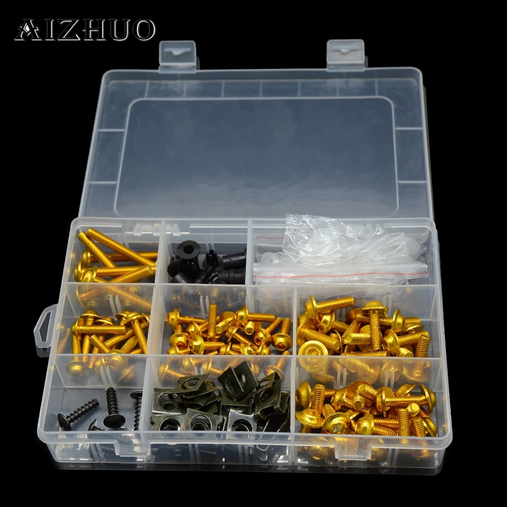 

Motorcycle Complete CNC Fairing Bolts Kit Bodywork Screws Nut For Suzuki GSXR600 GSXR1000 GSXR1100 GSXR1100W GSX-R600 GSX-R1000