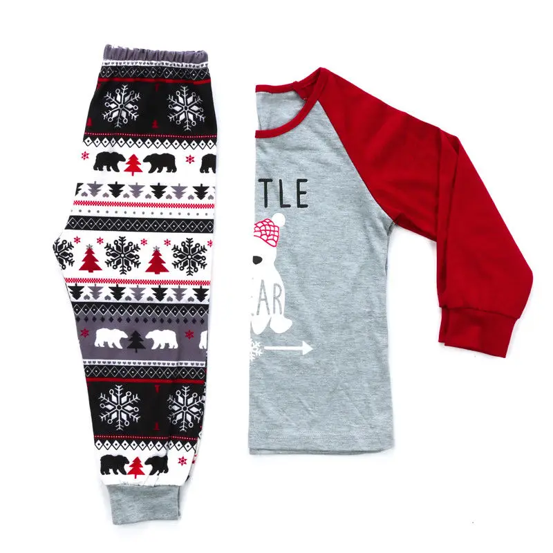 Emmaaby/одинаковые комплекты для семьи рождественские пижамы для папы, женщин и детей, одежда для сна, пижамные комплекты для семьи подарки, Прямая поставка
