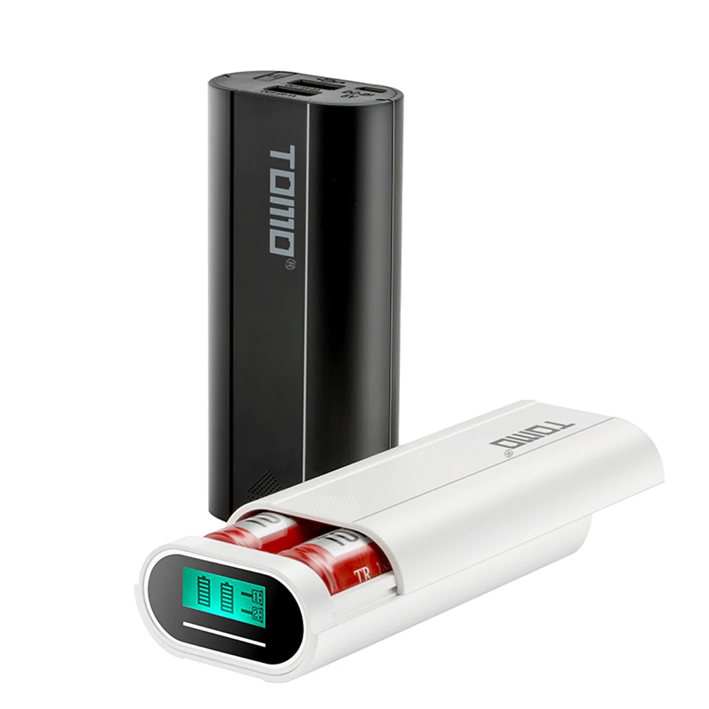 Зарядное устройство TOMO M2 2*18650 Li-ion портативное умное зарядное DIY с ЖК-дисплеем