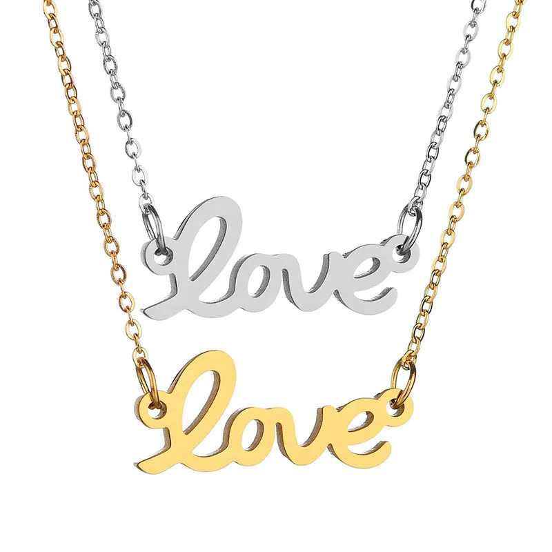 Delicate Letter LOVE Necklace Mothers Love Pendant Jewelry Best Minimal for Moms Mother's Day Birthday Gifts | Украшения и
