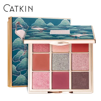 

CATKIN 1.6g*9 Seasonal 9 Colors Eyeshadow Palette C01 Spring Leaf Glitter Eyeshadow Brighten Matte
