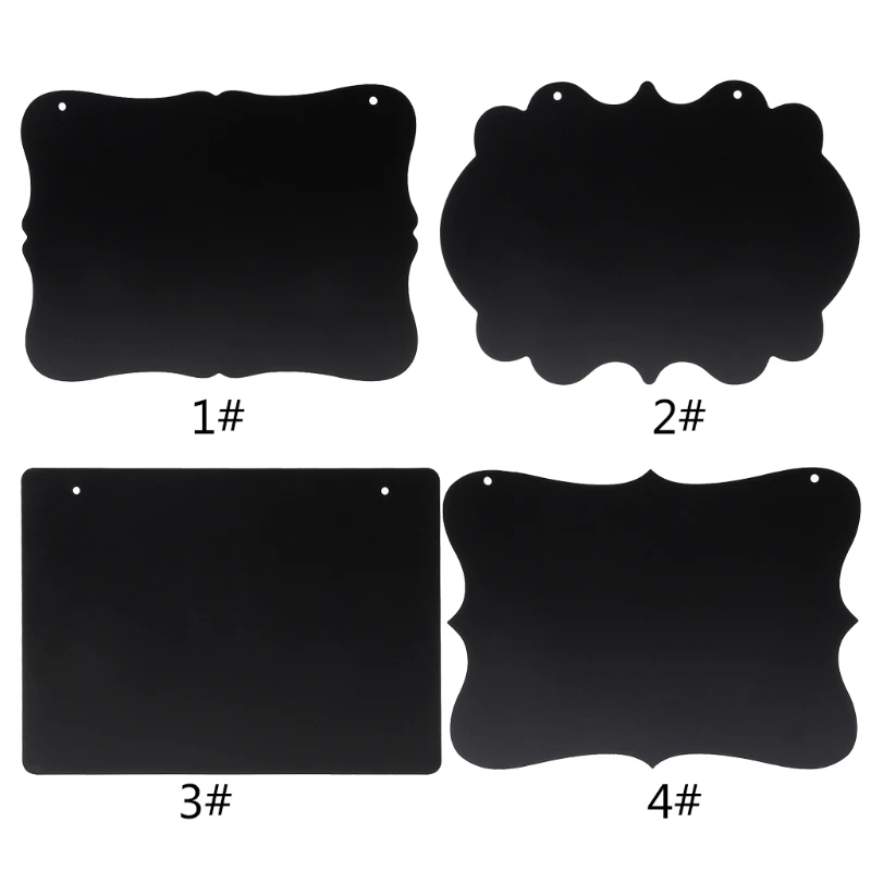 

Rectangle Hanging Wood Blackboard Double Sided Erasable Chalkboard Message Board