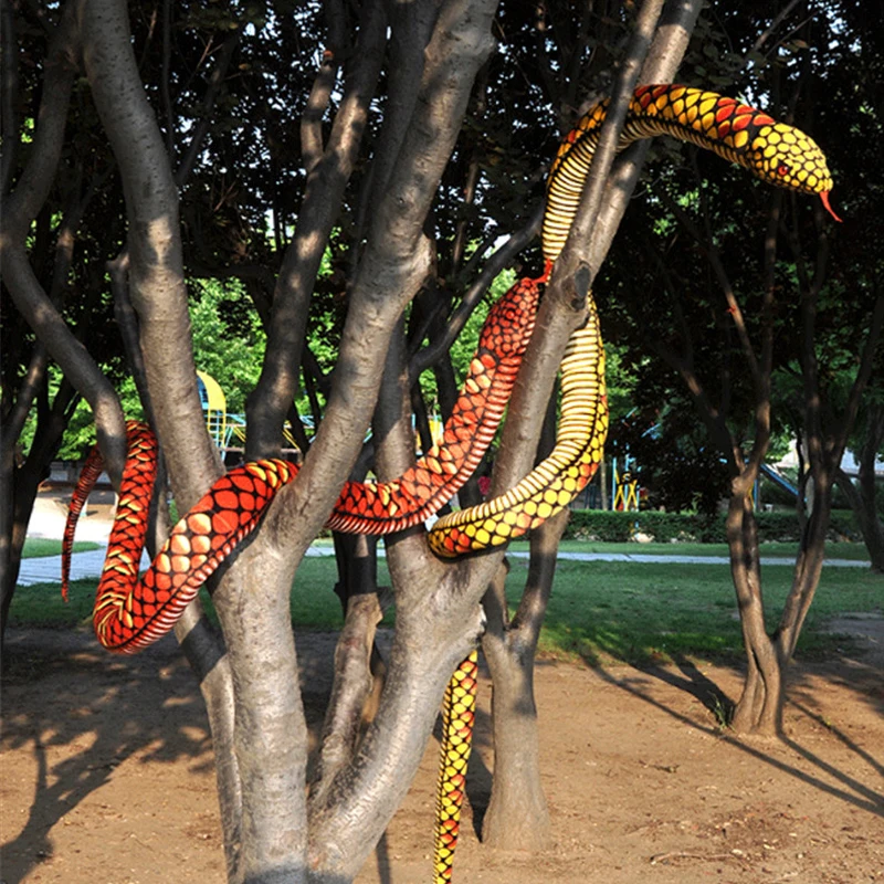 

Fancytrader Giant Stuffed Soft Plush Cartoon Emulational Animal Snake Pillow Toy 110'' / 280cm Baby Gift