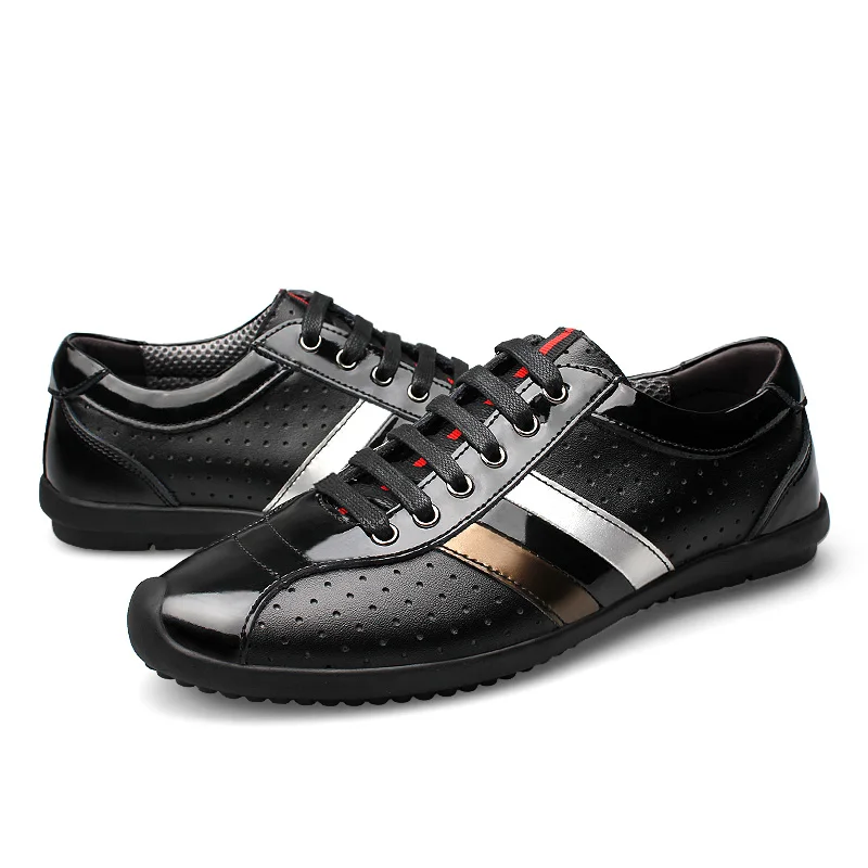 Новые мужские туфли; черные мужские туфли на плоской подошве; высококачественные повседневные мужские туфли; большие размеры 45, 46; мужские прогулочные туфли ручной работы