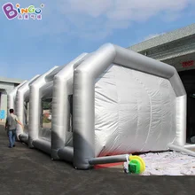 Горячая 9,2X5,8X3,7 м надувной автомобиль поддерживающий спрей стенд прозрачный автомобиль живопись комната игрушка палатка мини рабочая станция