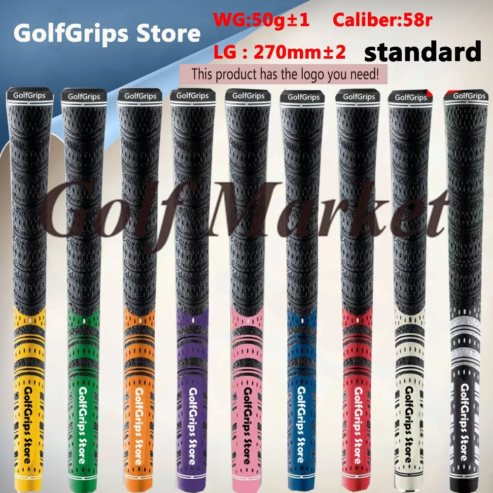 New Multi Compound Cord Golf Grip Standard 10 pcs/lot Multicolors