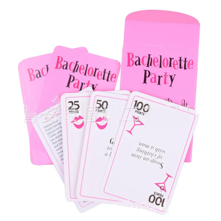 Unmarried Women's Party Card Game Props Bachelorette Party Dare Cards Fun Fun Card Printing Cards Single Party Joy Game qq009 (3)