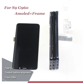 

Super AMOLED For Samsung Galaxy S9 G960 G960F S9 Lcd Display +Touch Screen Digitizer LCD with Frame