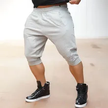 Мужские брюки новые летние повседневные Модные мужские спортивные эластичные тренировочные брюки бермуды 5#7