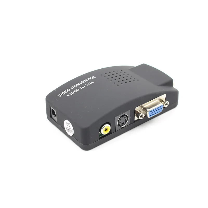 AV to VGA PC Laptop Composite Video TV VGA S-Video Composite RCA AV to VGA Converter Switch Adapter Switcher Box (1)