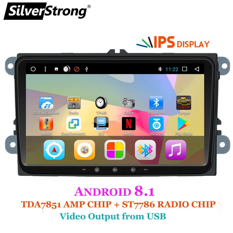 SilverStrong 9 дюймов панель IPS Jetta Android 8 1 автомобильное радио DVD для VW Golf6 MK5 Passat B6 B7 поло