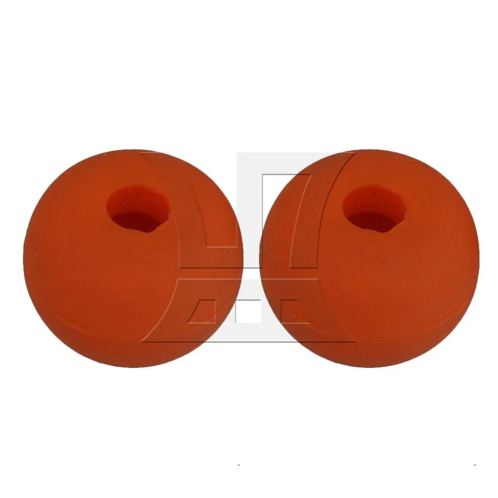 

Yibuy 0.8x0.6inch Orange Universal Rubber Round Drumstick Practice Silent Tips Percussion Accessory Pack of 2