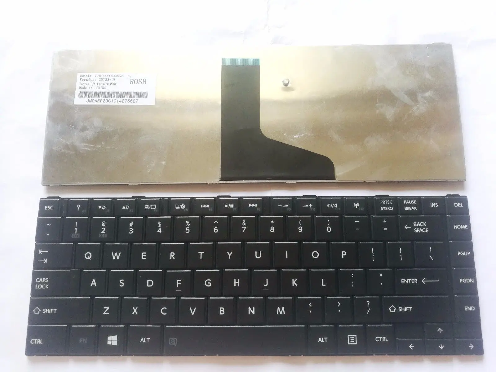 Replacement Keyboard With Frame For Toshiba Satellite C845-S4230 C845-SP4201A C845-SP4201KA C845-SP4201SA C845-SP4201SL C845-SP4202SA C845-SP4207KL C845-SP4214SL C845-SP4221SL US Layout Black Color