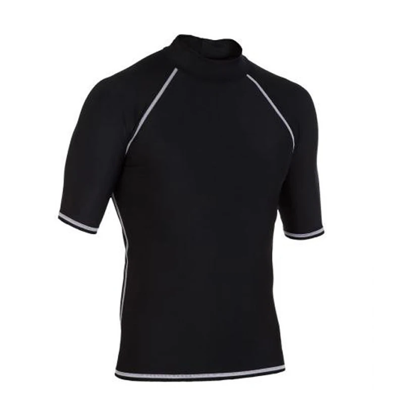 Sbart UPF 50 + الغوص الجلد دعوى تصفح تي شيرت الشاطئ المياه الرياضة السباحة الرجال تصفح طفح الحرس قصيرة الأكمام ملابس السباحة