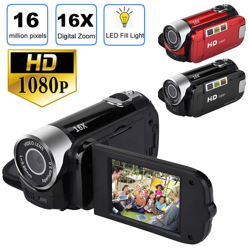 HIPERDEAL TFT LCD камера Full HD 1080P Портативные видеокамеры 16x Zoom 16MP для домашнего