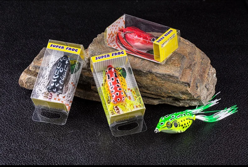 Soft Frog Fishing Lures Double Hooks Top water Ray Frog Artificial Minnow Crank Soft Bait fishing tackle