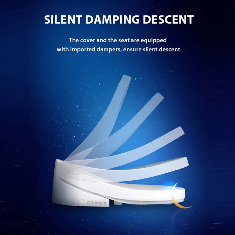  Intelligent Toilet Seat Smart Bidet heated Electric Bidet Cover toilet seat Led Light Wc smart toil - 33037805673