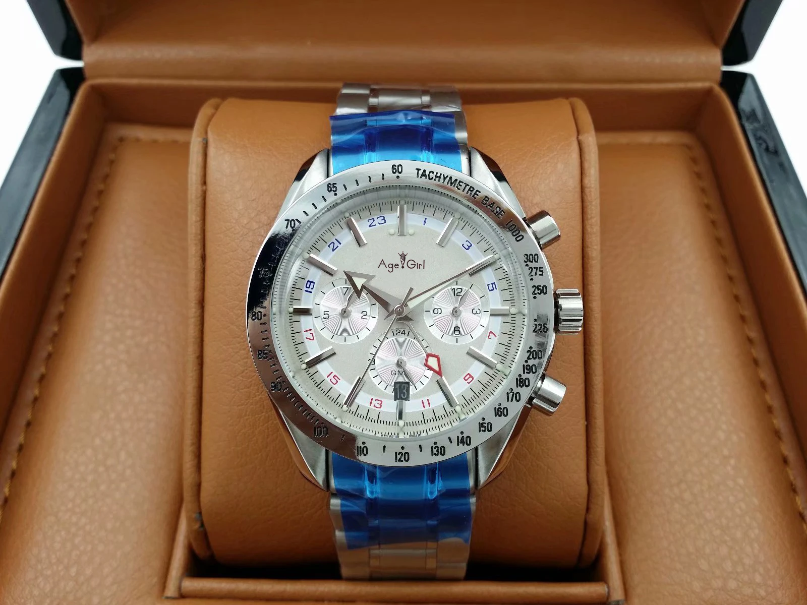 

Luxury Brand New Men Automatic Mechanical Watches Speed Racing Luminous Full Steel Case Sapphire Gent Black White Reduced Watch