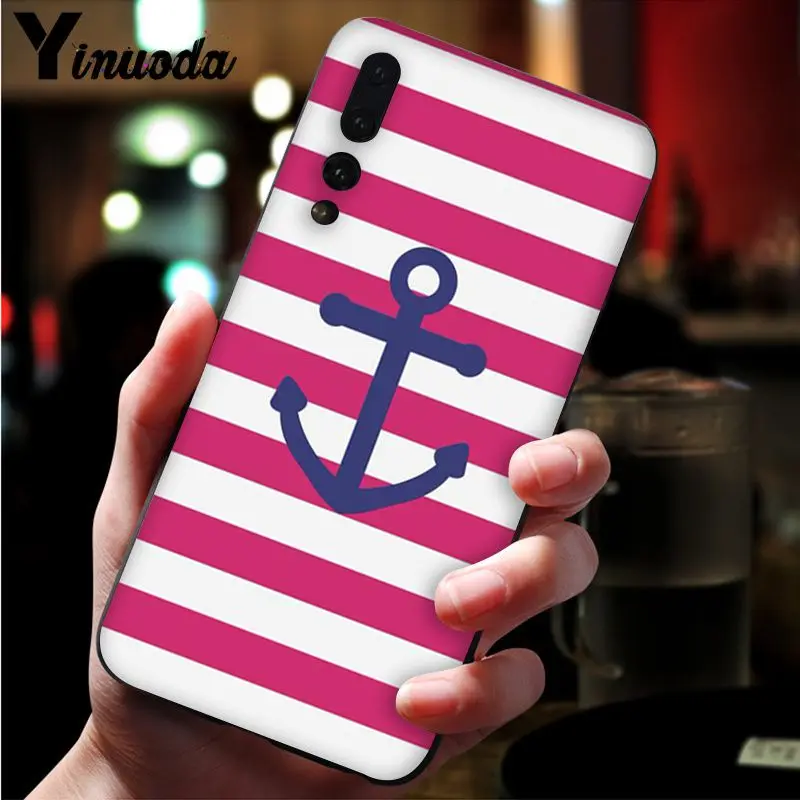Anchor boat blue heart band