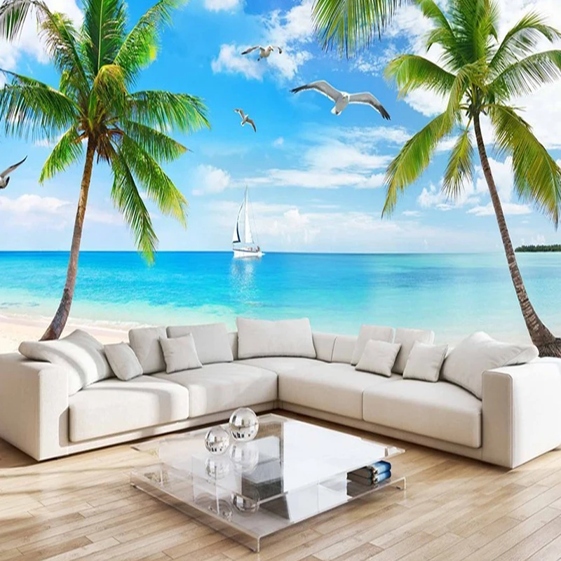 Custom 3D Mural Wallpaper Southeast Asia Tropical ...