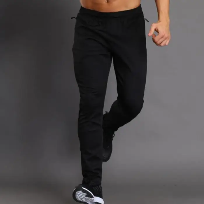 Мужские спортивные штаны, дышащие повседневные штаны для бега, тренировок, фитнеса, летние, FH99