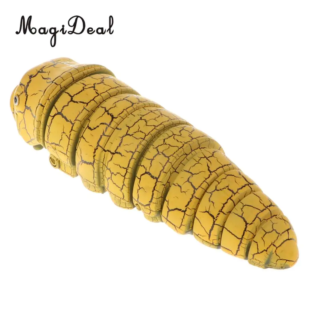4 Inch Realistic Remote Control Caterpillar RC Bug Toy Party Prank Tricks Xmas Gift