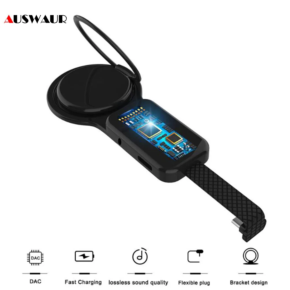

Magnetic Ring Holder Headphone Earphone Adapter for XIAOMI Note 7 Huawei P20 P30 Pro Type C to 3.5mm USB C Adapter