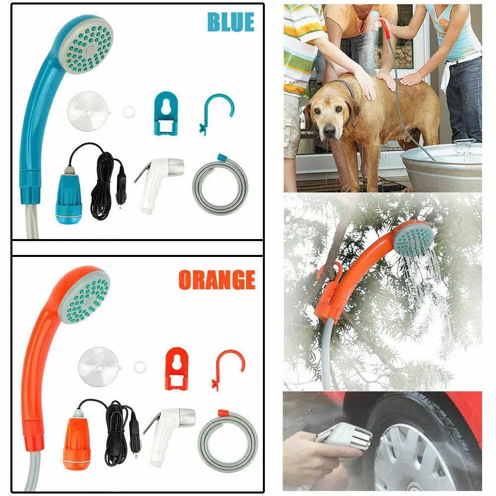 

Portable Camping Porta Shower 12 volt Caravan Festival Outdoor Bathing Travel