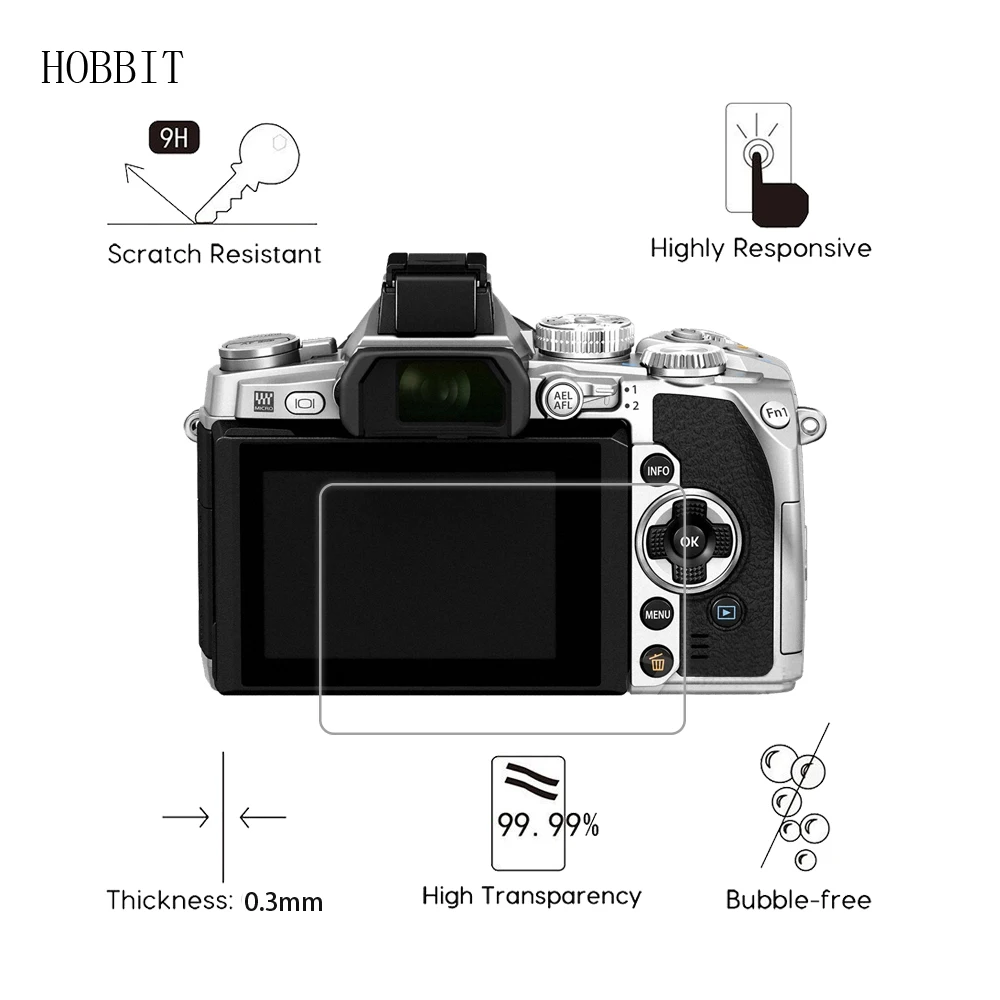 Для Olympus OM D EM1 беззеркальная цифровая камера 0 3 мм 9H прозрачное закаленное стекло