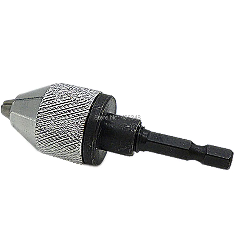 Keyless Drill Chuck Screwdriver Impact Driver Adaptor 14 Hex Shank Drills