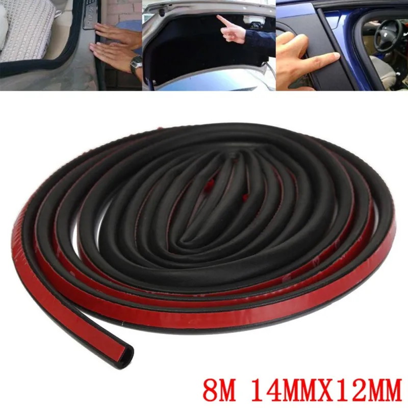 8M EPDM rubber Big D Shape Car Door Window Trim Edge Moulding Rubber
