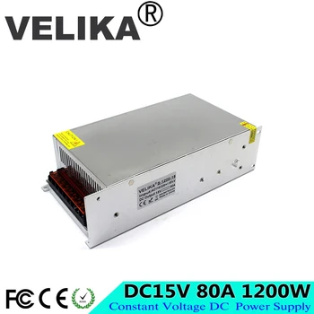 

Universal DC 15V 80A 1200W Switching Power Supply Transformer 110 220V AC DC15V USP for Industry Mechanical Equipment Light