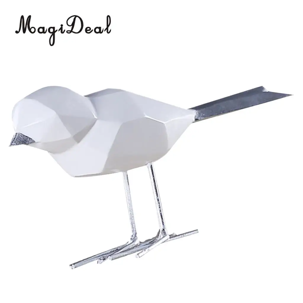 Resin Modern Bird Figurine Statue Abstract Art Sculpture for Home Room Decor