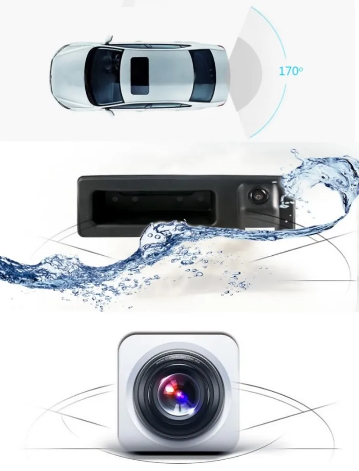 Reserved Hole For Mercedes Benz MB GL X164 GL350 GL450 GL500 GL550 Car Camera Reversing Park Camera  Car Parking Camera (8)