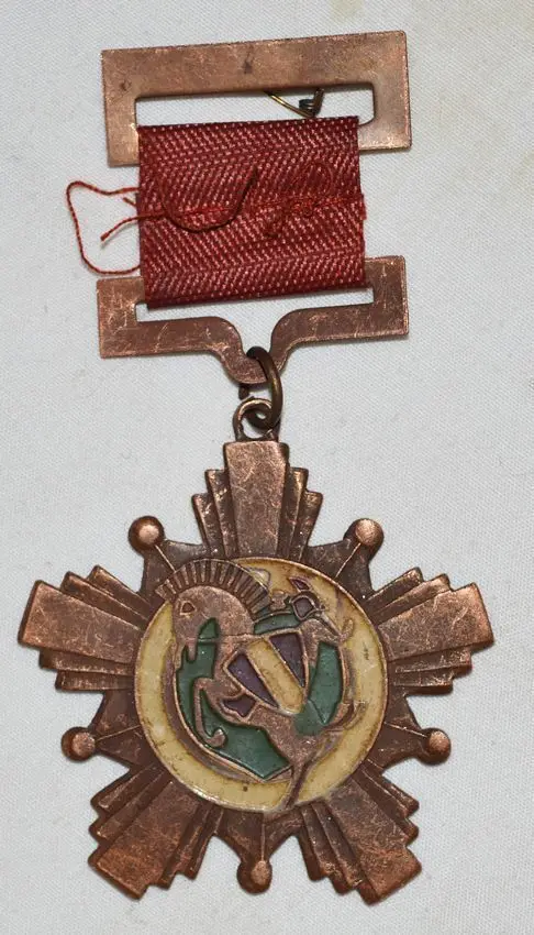 

The Republic of China KMT Loyalty Courage Medal Bronze Award Knight Pattern-Order of Loyalty and Valour metal handicraft